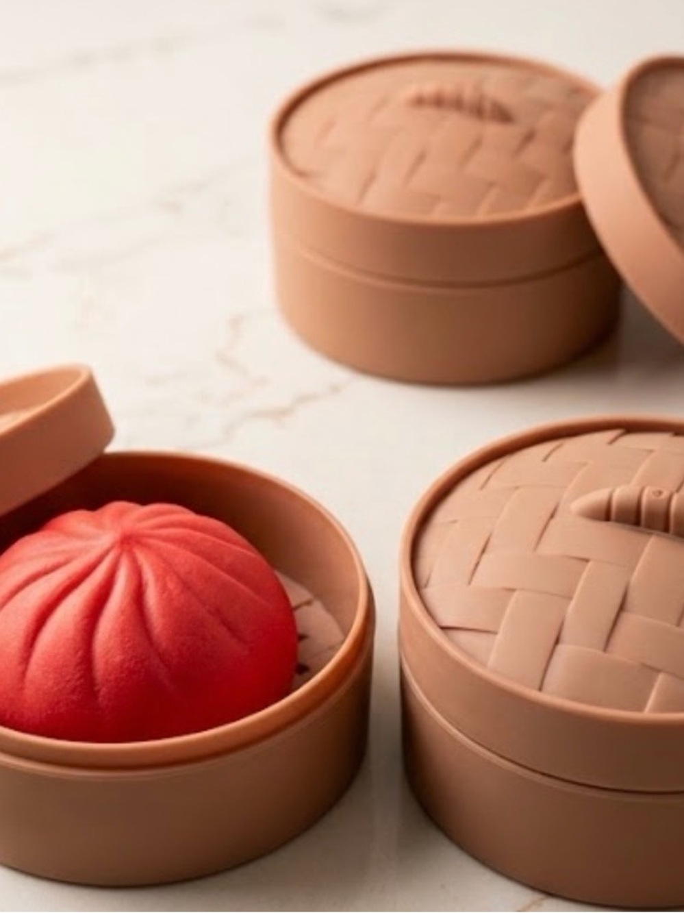 Mystery Squishy Dumpling Toy Container - Like New - Mystery Squishy Dumpling 